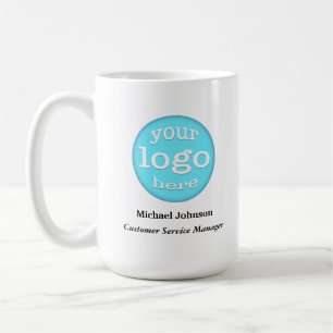 Kundendienstbüro für Firmenlogo Kaffeetasse
