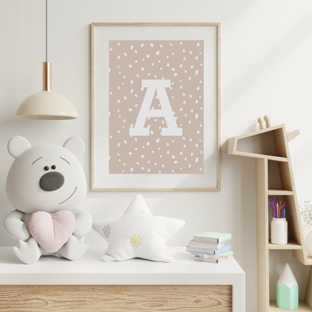 KUNDENDRUCK | MODERNE MONOGRAMM WALL ART POSTER (Von Creator hochgeladen)