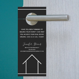Kundenfirma für Immobilien-Marketing Türanhänger