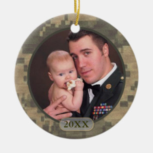 Kundengebundene datierte MilitärFoto-Front und Keramikornament