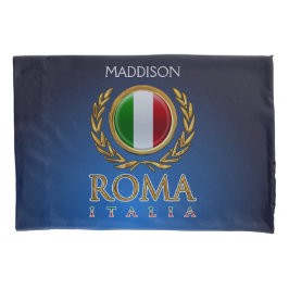 Kundengebundene italienische Flagge Kissenbezug