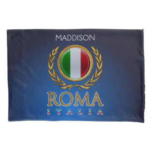 Kundengebundene italienische Flagge Kissenbezug
