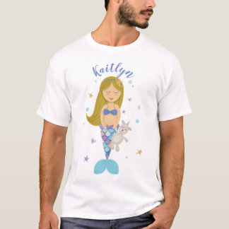 Kundengebundene kleine Meerjungfrau - dunkle T-Shirt