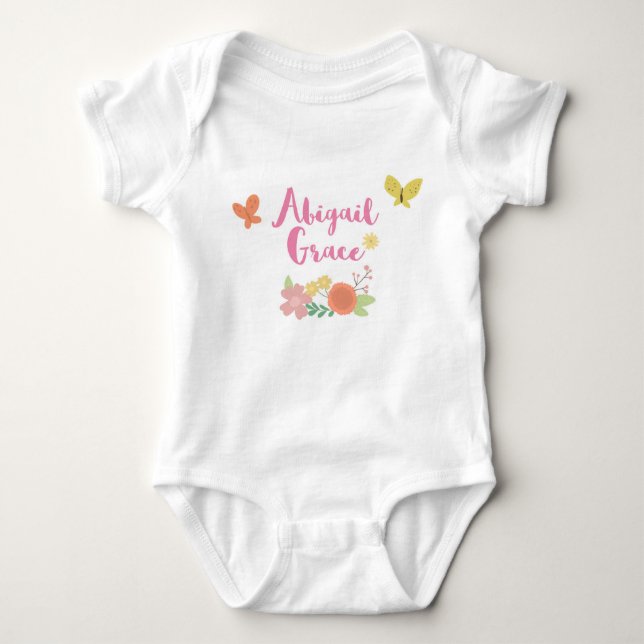 Kundengebundene Körper-Anzugs-Abigail-Anmut Baby Strampler (Vorderseite)
