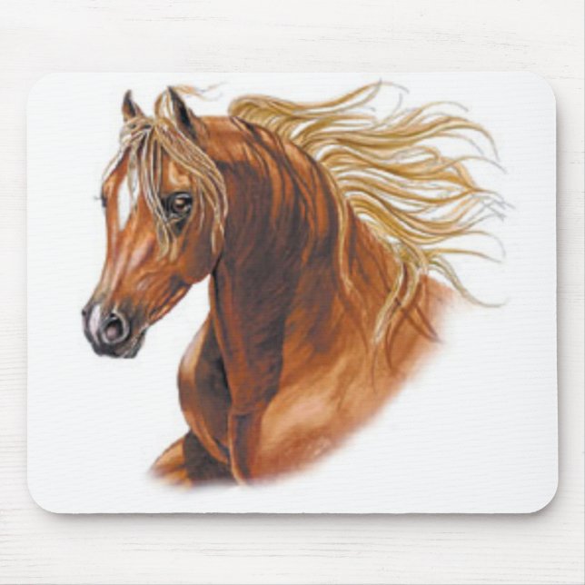 Kundengebundene Pferdeeinladungen und -karten Mousepad (Vorne)