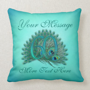 Kundengebundener 60. Geburtstag oder Jahrestag des Kissen