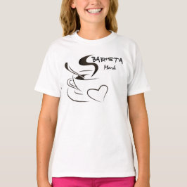 Kundengebundener barista Entwurf T-Shirt