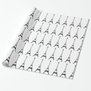 Kundengebundener Eiffelturm Paris Geschenkpapier
