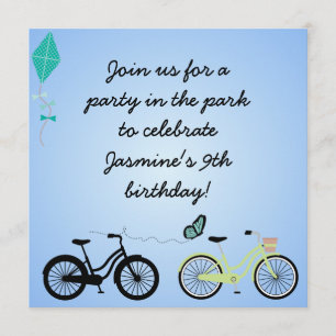 Kundengebundener Fahrrad-Geburtstag lädt ein Einladung
