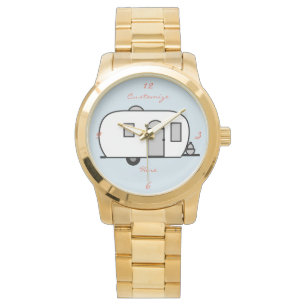 Kundengebundener gerundeter kleiner Wohnwagen des Armbanduhr