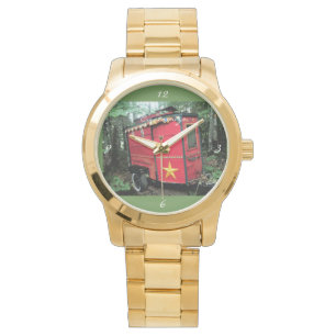 Kundengebundener kleiner Wohnwagen des roten Sinti Armbanduhr