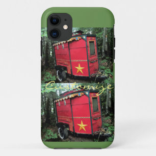Kundengebundener kleiner Wohnwagen des roten Sinti Case-Mate iPhone Hülle