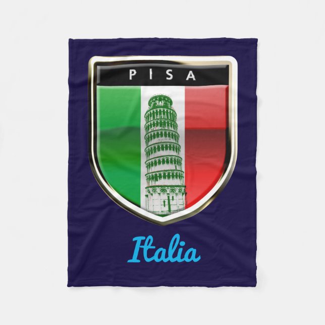Kundengebundener lehnender Turm von Pisa und von Fleecedecke (Vorderseite)