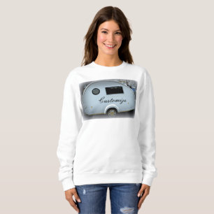 Kundengebundener Vintager Camper des Teardrop Sweatshirt