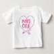 Kundengebundener wilder Mädchen-erster Geburtstag Baby T-shirt (Vorderseite)