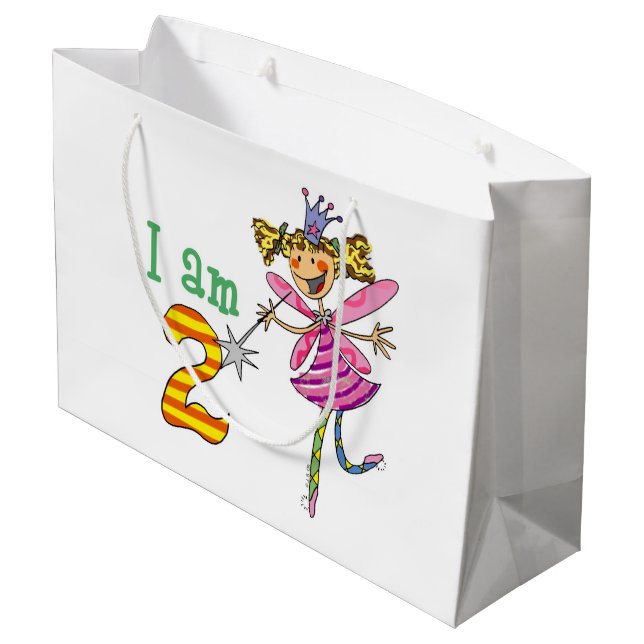 Kundengebundenes 2. alles Gute zum Große Geschenktüte (Rückseite Schrägansicht)