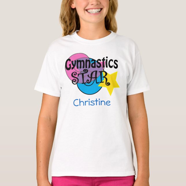 Kundengebundenes Gymnastik-Shirt T-Shirt (Vorderseite)