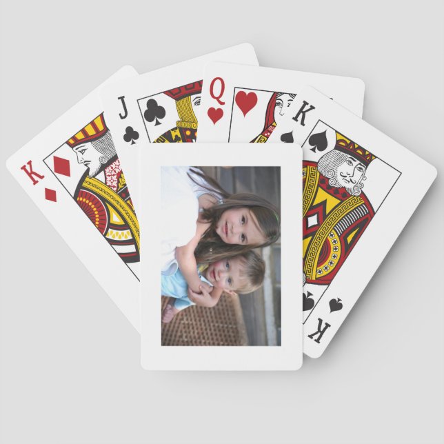 Kundengebundenes Kartenstapeles mit irgendeinem Spielkarten (Rückseite)