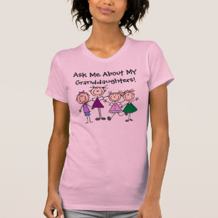 Kundengebundenes Strichmännchen scherzt Familien- T-Shirt