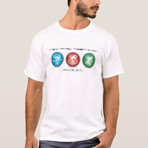 Kundengebundenes Triathlon-Shirt - Swim, Zyklus, T-Shirt
