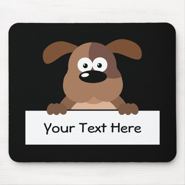 Kundengebundenes Welpen-Zeichen Mousepad (Vorne)