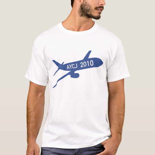 KUNDENGERECHT - AYCJ Flugzeug 2010 T-Shirt (Vorderseite)
