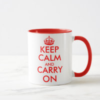 Kundengerecht behalten Sie ruhige Tasse mit roter