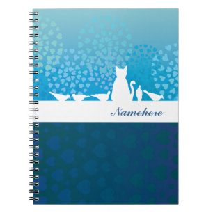 Kundengerecht: Katze u. die Gruppe Notizblock