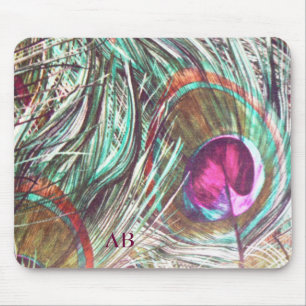 Kundengerecht: Pfaufedern Mousepad