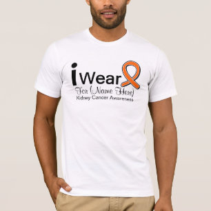 Kundengerecht trage ich Nieren-Krebs-Orangen-Band T-Shirt