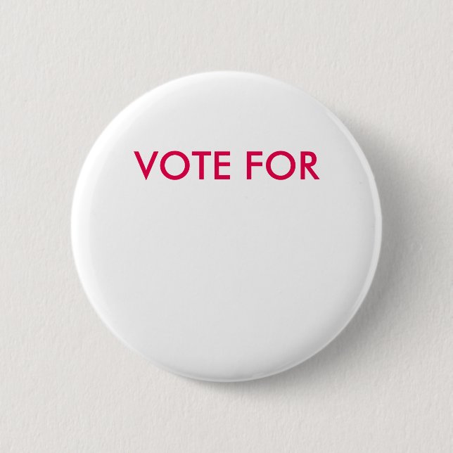Kundengerechte "Abstimmung für" Knopf Button (Vorderseite)