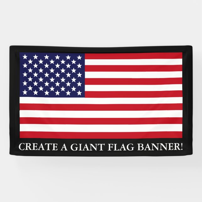 Kundengerechte amerikanische Flagge Banner (Horizontal)
