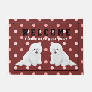 Kundengerechte Bichon Frise Fußmatte