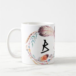 Kundengerechte Boho Monogramm-Kaffee-Tasse Kaffeetasse