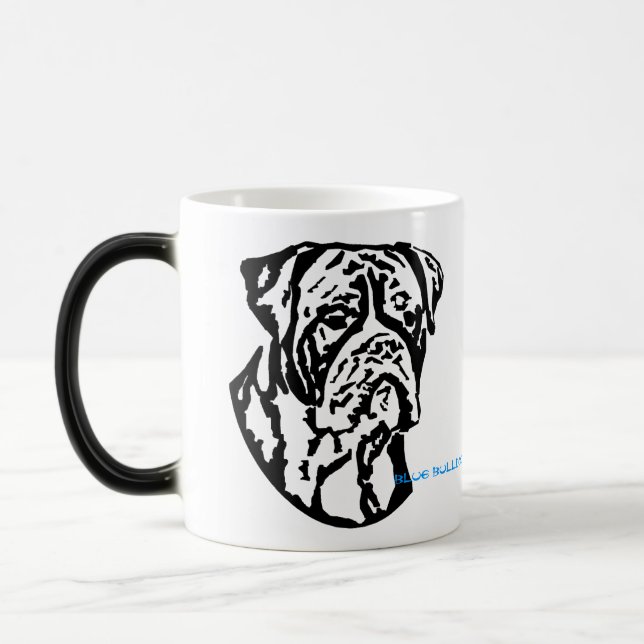 Kundengerechte Bulldoggen-Tasse Verwandlungstasse (Links)