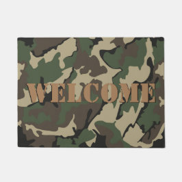 Kundengerechte Camouflage WILLKOMMEN Fußmatte, 18" Fußmatte