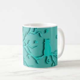 KUNDENGERECHTE CAT-TASSE, TÜRKIS-BLAU KAFFEETASSE
