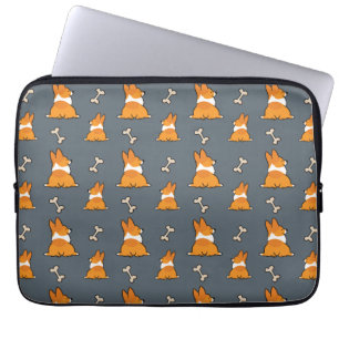 Kundengerechte Corgi-Hintern-Muster-Rechtssache   Laptopschutzhülle