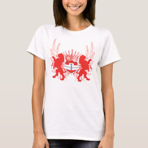 Kundengerechte doppelte Löwen 3 gelbe Sterne Prtc T-Shirt