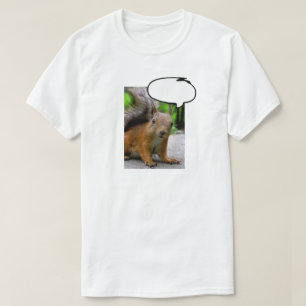 Kundengerechte Eichhörnchen-Gedanken-Blase sagen T-Shirt