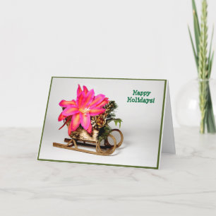 Kundengerechte Epiphyllum Weihnachtskarte Feiertagskarte