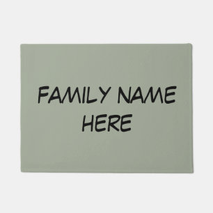 kundengerechte Familienname-Türmatte Fußmatte