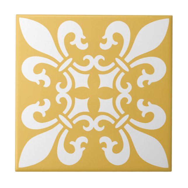 Kundengerechte Farbe French Fleur de Lys Pattern Fliese (Vorderseite)