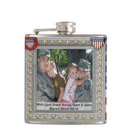 kundengerechte Flasche militärischen patriotischen Flachmann