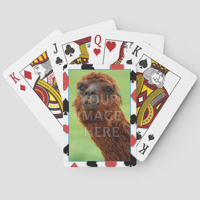 Kundengerechte Foto-Schablone Spielkarten (Rückseite)