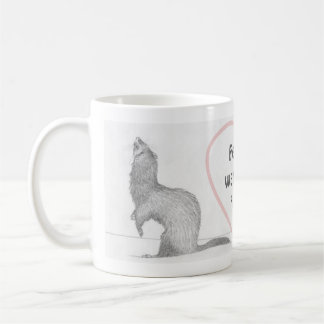Kundengerechte Frettchen-Tasse - Dimitri - wärmen Kaffeetasse