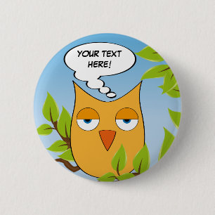 Kundengerechte gebohrte kleine Eule - mehrfache Button