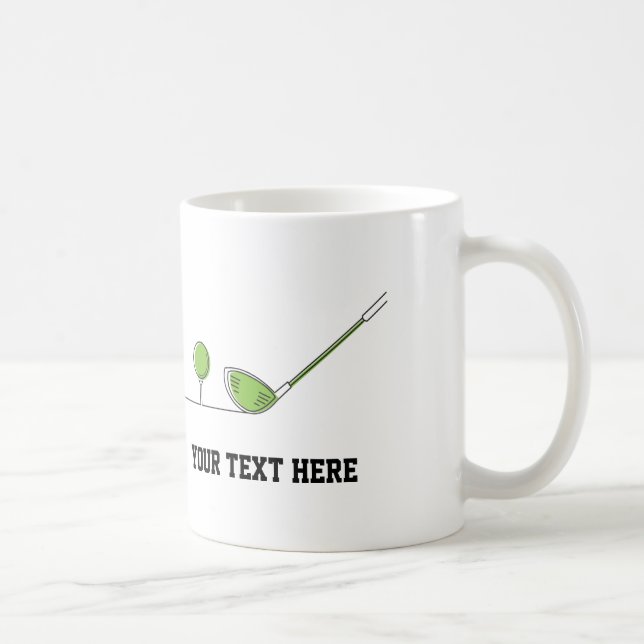 Kundengerechte Golf-Liebhaber-Tasse Kaffeetasse (Rechts)