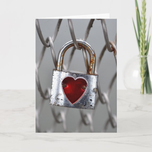 Kundengerechte Grußkarte des Liebe-Verschlusses Karte (Vorderseite)