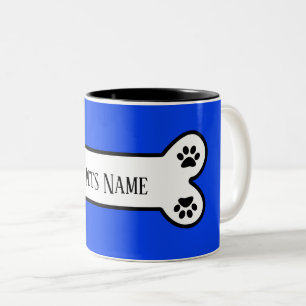 Kundengerechte Haustier-Namen-HundeTasse Zweifarbige Tasse